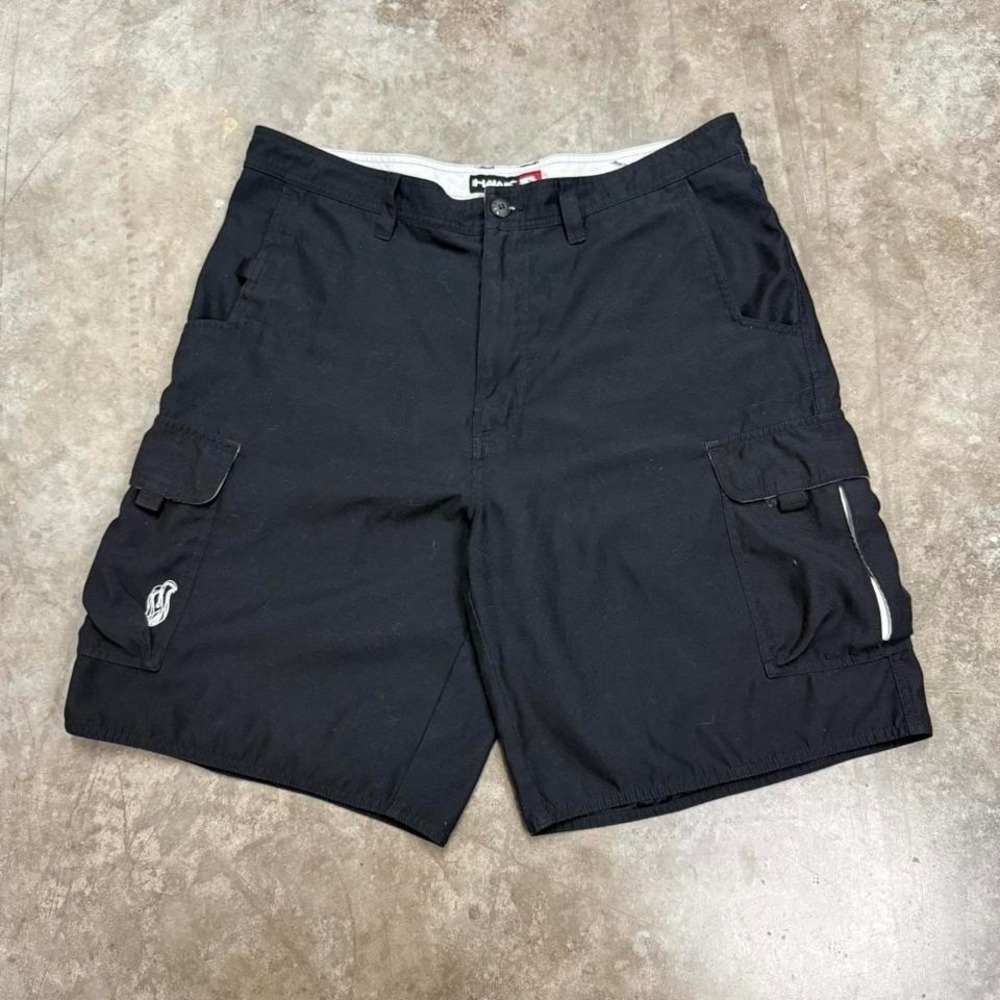 Y2K Tony Hawk Black Skater Cargo‎ Shorts Size 36